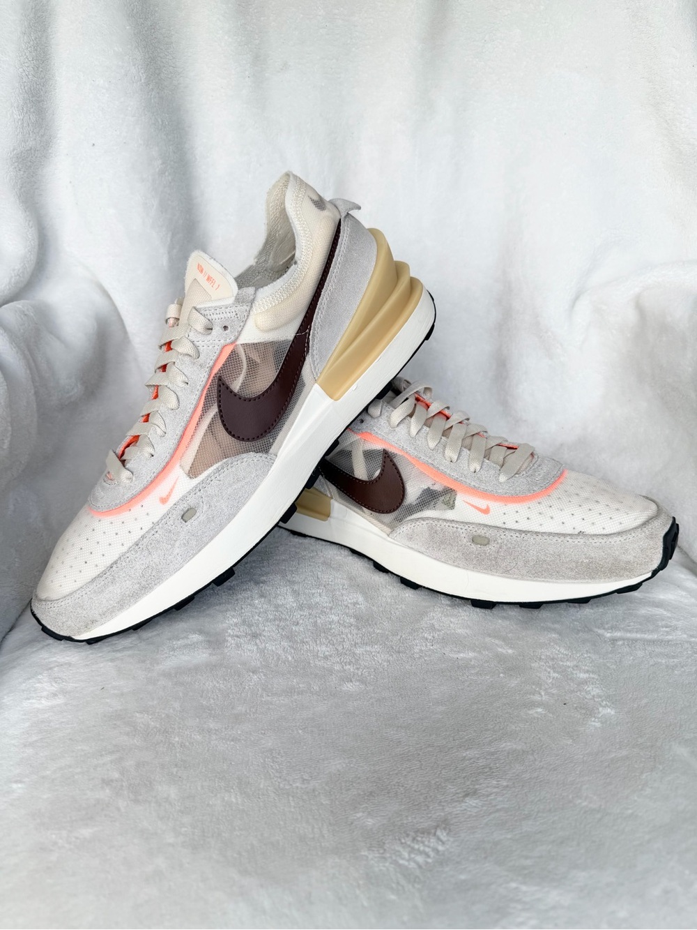 Nike Waffle One Natural-Light Bone Running Shoes Mens Size 10.5 DA7995-102